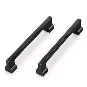 Cobbe 10 Matte Black 5 Inch Hole Center Cabinet & Drawer Pulls With Template